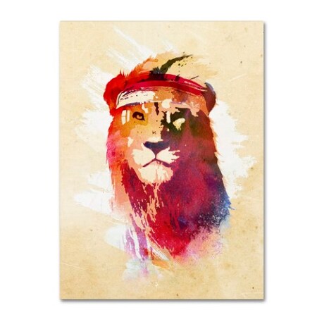 Robert Farkas 'Gym Lion' Canvas Art,24x32